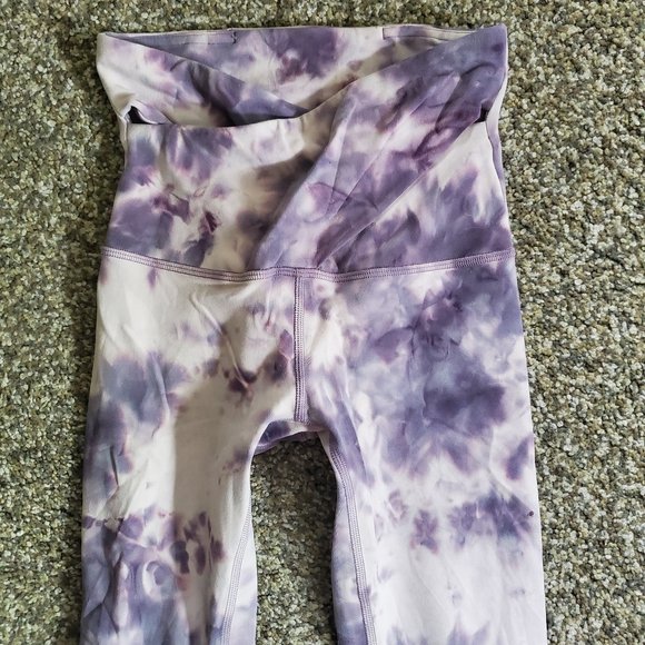 Lululemon Align Pant 28" *Criss Cross Waist - Diamond Dye Stargaze Purple - Sz 0 - Picture 4 of 16